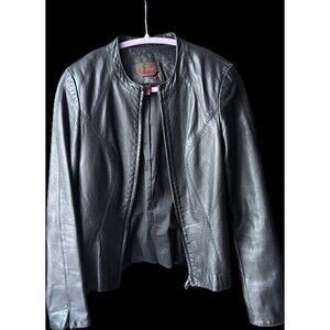 Vintage Danier Moto 90s Minimalist Genuine Leather Jacket